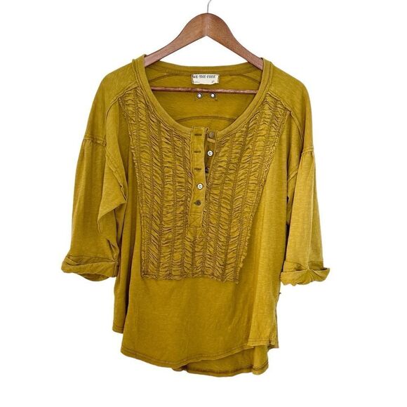 Free People We The Free Redone Tee Yellow Extra Small - Picture 4 of 9